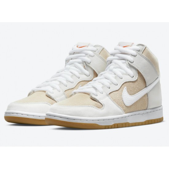 NIKE DUNK HIGH PRO ISO SB 'UNBLEACHED PACK - NATURAL' DA9626-100 NIKE DUNK HIGH PRO ISO SB 'UNBLEACHED PACK - NATURAL' DA9626-100