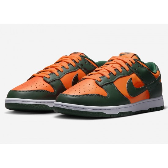 NIKE DUNK LOW 'MIAMI HURRICANES' 2022 DD1391-300 NIKE DUNK LOW 'MIAMI HURRICANES' 2022 DD1391-300