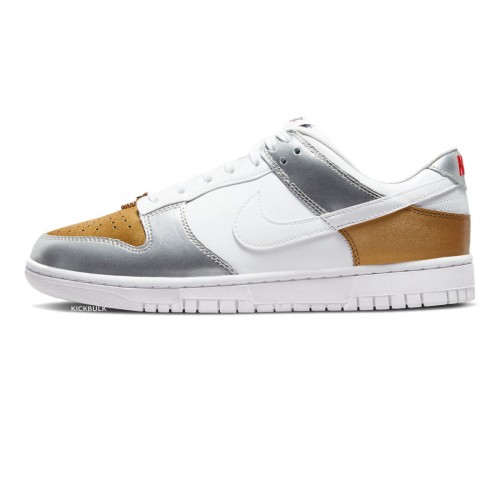 NIKE DUNK LOW SE 'SILVER GOLD METALLIC' WMNS 2022 DH4403-700