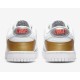 NIKE DUNK LOW SE 'SILVER GOLD METALLIC' WMNS 2022 DH4403-700 NIKE DUNK LOW SE 'SILVER GOLD METALLIC' WMNS 2022 DH4403-700