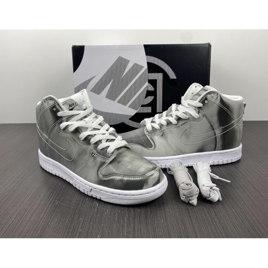 NIKE CLOT X DUNK HIGH 'SILVER METALLIC' 2022 DH4444-900 NIKE CLOT X DUNK HIGH 'SILVER METALLIC' 2022 DH4444-900