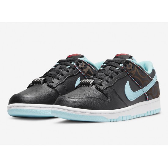 NIKE DUNK LOW RETRO SE 'BARBER SHOP - BLACK' 2022 DH7614-001 NIKE DUNK LOW RETRO SE 'BARBER SHOP - BLACK' 2022 DH7614-001