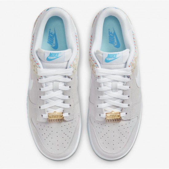 NIKE DUNK LOW RETRO SE 'BARBER SHOP-GREY' 2022 DH7614-500 NIKE DUNK LOW RETRO SE 'BARBER SHOP-GREY' 2022 DH7614-500