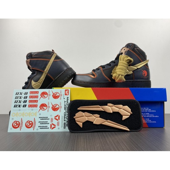Gundam x Nike SB Dunk High 'Banshee' DH7717-400 Gundam x Nike SB Dunk High 'Banshee' DH7717-400