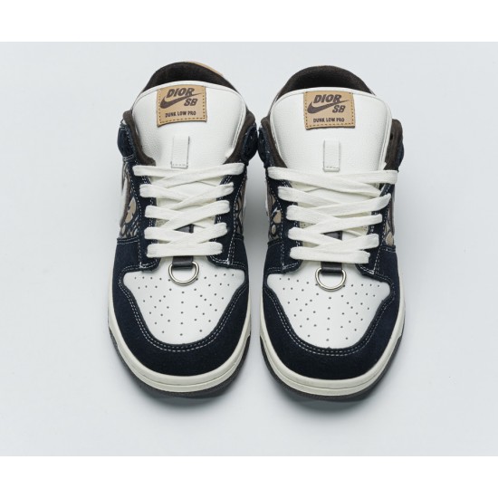 Nike Dunk SB 'SB Dior' White Ink Blue custom made Nike Dunk SB 'SB Dior' White Ink Blue custom made