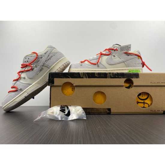 OFF-WHITE X NIKE DUNK LOW 'LOT 13 OF 50' DJ0950-110 OFF-WHITE X NIKE DUNK LOW 'LOT 13 OF 50' DJ0950-110