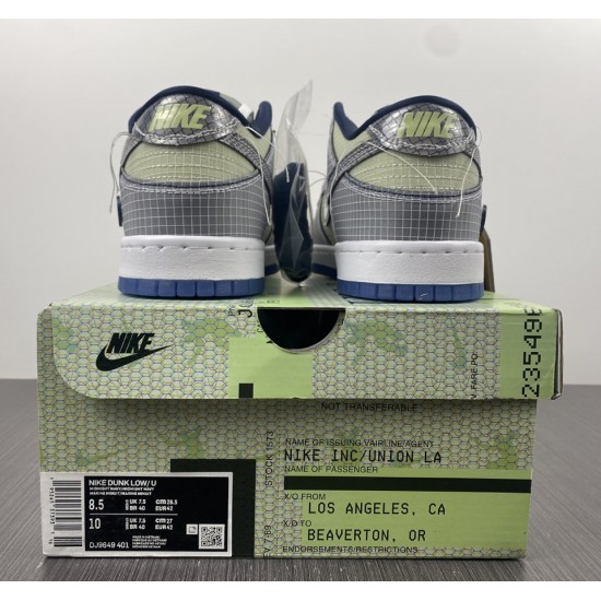 UNION LA X NIKE DUNK LOW 'PASSPORT PACK - PISTACHIO' 2022 DJ9649-401 UNION LA X NIKE DUNK LOW 'PASSPORT PACK - PISTACHIO' 2022 DJ9649-401