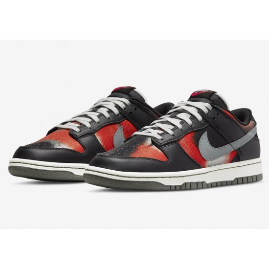 NIKE DUNK LOW 'GRAFFITI PACK - BLACK RED' 2022 DM0108-001 NIKE DUNK LOW 'GRAFFITI PACK - BLACK RED' 2022 DM0108-001