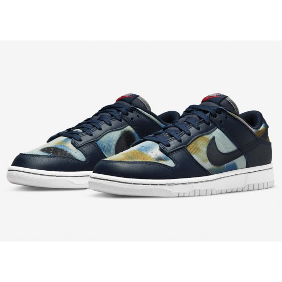 NIKE DUNK LOW RETRO PREMIUM 'GRAFFITI PACK - OBSIDIAN' 2022 DM0108-400 NIKE DUNK LOW RETRO PREMIUM 'GRAFFITI PACK - OBSIDIAN' 2022 DM0108-400
