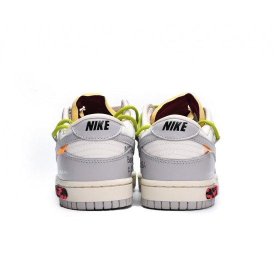 Off-White x Nike Dunk Low LOT 08 of 50 White Grey DM1602-106 Off-White x Nike Dunk Low LOT 08 of 50 White Grey DM1602-106