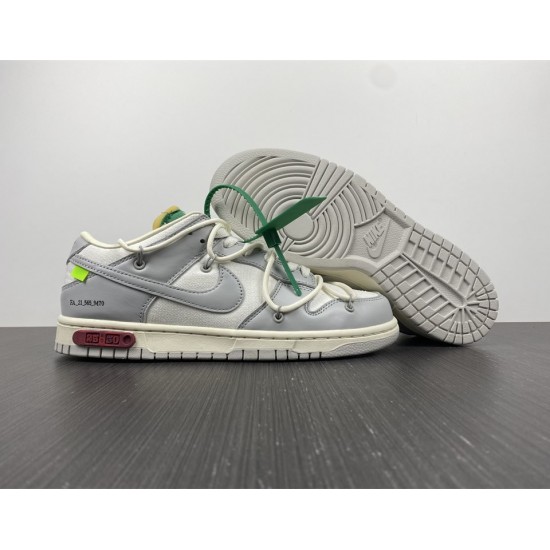 OFF-WHITE X NIKE DUNK LOW 'LOT 25 OF 50' DM1602-121 OFF-WHITE X NIKE DUNK LOW 'LOT 25 OF 50' DM1602-121
