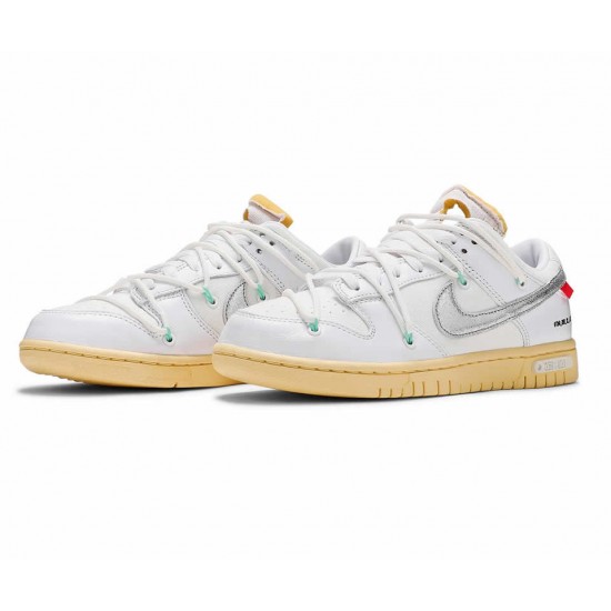 OFF-WHITE X NIKE DUNK LOW 'LOT 01 OF 50' DM1602-127 OFF-WHITE X NIKE DUNK LOW 'LOT 01 OF 50' DM1602-127