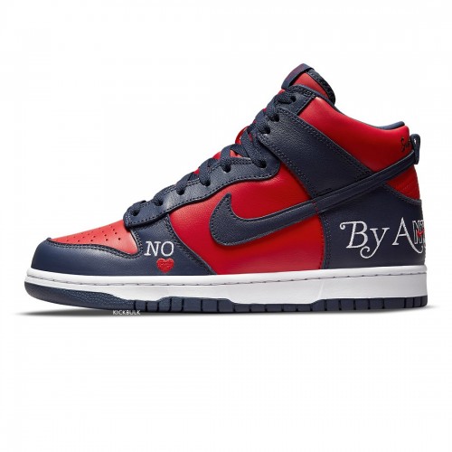 SUPREME X NIKE DUNK HIGH SB 'BY ANY MEANS - RED NAVY' DN3741-600