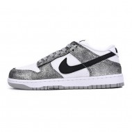 Nike Dunk Low Silver Cracked Leather Shimmer DO5882-001