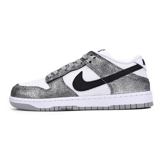 Nike Dunk Low Silver Cracked Leather Shimmer DO5882-001 Nike Dunk Low Silver Cracked Leather Shimmer DO5882-001