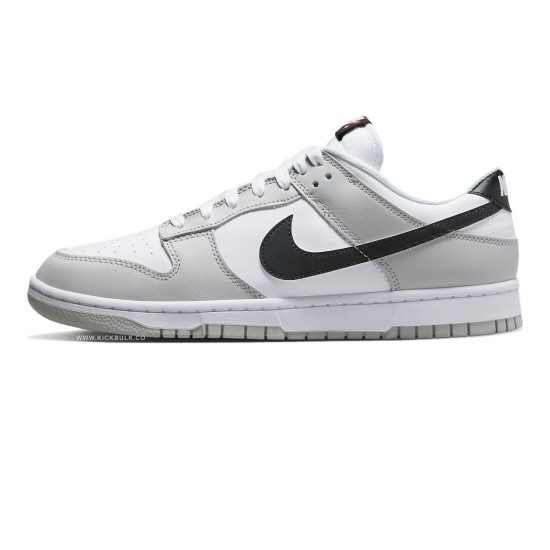 NIKE DUNK LOW SE 'LOTTERY PACK - GREY FOG' 2022 DR9654-001 NIKE DUNK LOW SE 'LOTTERY PACK - GREY FOG' 2022 DR9654-001