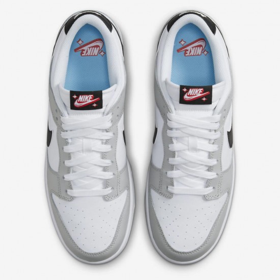 NIKE DUNK LOW SE 'LOTTERY PACK - GREY FOG' 2022 DR9654-001 NIKE DUNK LOW SE 'LOTTERY PACK - GREY FOG' 2022 DR9654-001