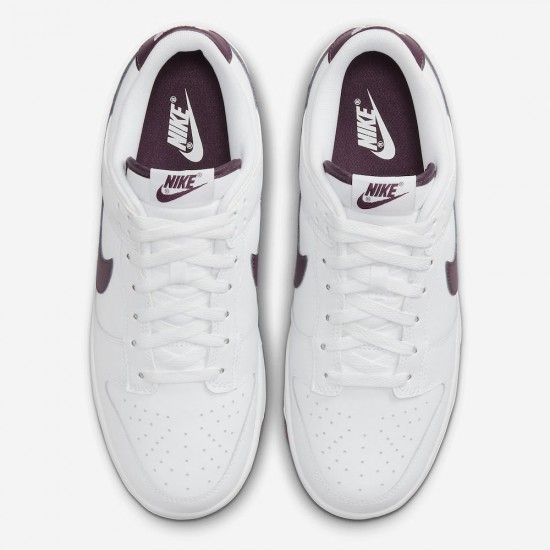 NIKE DUNK LOW 'WHITE NIGHT MAROON' 2023 DV0831-102 NIKE DUNK LOW 'WHITE NIGHT MAROON' 2023 DV0831-102