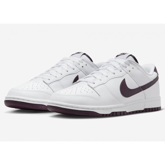NIKE DUNK LOW 'WHITE NIGHT MAROON' 2023 DV0831-102 NIKE DUNK LOW 'WHITE NIGHT MAROON' 2023 DV0831-102