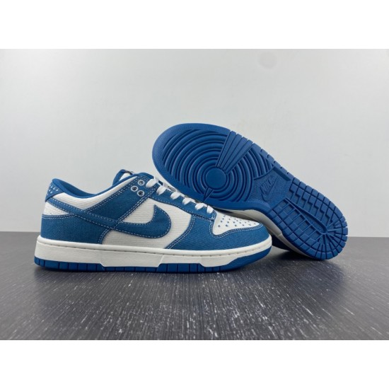 NIKE DUNK LOW SE 'SASHIKO-INDUSTRIAL BLUE' 2023 DV0834-101 NIKE DUNK LOW SE 'SASHIKO-INDUSTRIAL BLUE' 2023 DV0834-101