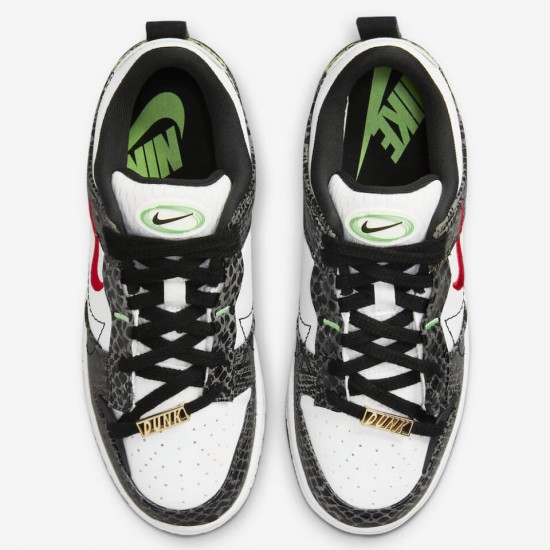 NIKE DUNK LOW DISRUPT 2 'JUST DO IT - BLACK SNAKESKIN' WMNS 2022 DV1490-161 NIKE DUNK LOW DISRUPT 2 'JUST DO IT - BLACK SNAKESKIN' WMNS 2022 DV1490-161