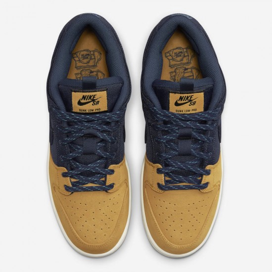 NIKE DUNK LOW SB 'NAVY DESERT OCHRE' 2023 DX6775-400 NIKE DUNK LOW SB 'NAVY DESERT OCHRE' 2023 DX6775-400