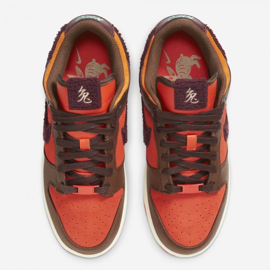 NIKE DUNK LOW 'YEAR OF THE RABBIT - BROWN ORANGE' 2023 FD4203-661