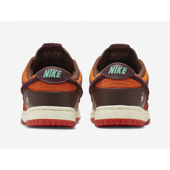 NIKE DUNK LOW 'YEAR OF THE RABBIT - BROWN ORANGE' 2023 FD4203-661 NIKE DUNK LOW 'YEAR OF THE RABBIT - BROWN ORANGE' 2023 FD4203-661