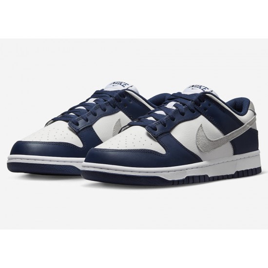 NIKE DUNK LOW 'MIDNIGHT NAVY SMOKE GREY' 2023 FD9749-400 NIKE DUNK LOW 'MIDNIGHT NAVY SMOKE GREY' 2023 FD9749-400