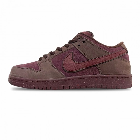 NIKE DUNK LOW PREMIUM SB 'CITY OF LOVE COLLECTION - BURGUNDY CRUSH' 2024 FN0619-600 NIKE DUNK LOW PREMIUM SB 'CITY OF LOVE COLLECTION - BURGUNDY CRUSH' 2024 FN0619-600