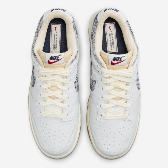 NIKE DUNK LOW 'WASHED DENIM' 2023 FN6881-100 NIKE DUNK LOW 'WASHED DENIM' 2023 FN6881-100