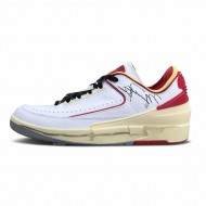 OFF-WHITE X AIR dmp JORDAN RETRO LOW SP WHITE VARSITY RED DJ4375-106