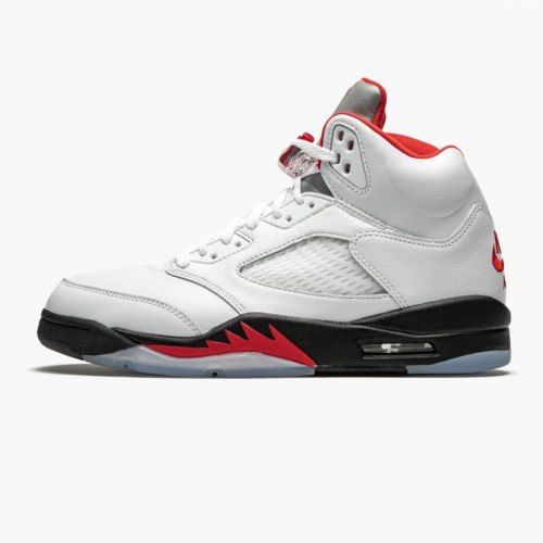 Nike AIR JORDAN 5 RETRO "FIRE RED SILVER TONGUE 2020" DA1911-102