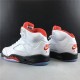 Nike AIR JORDAN 5 RETRO "FIRE RED SILVER TONGUE 2020" DA1911-102