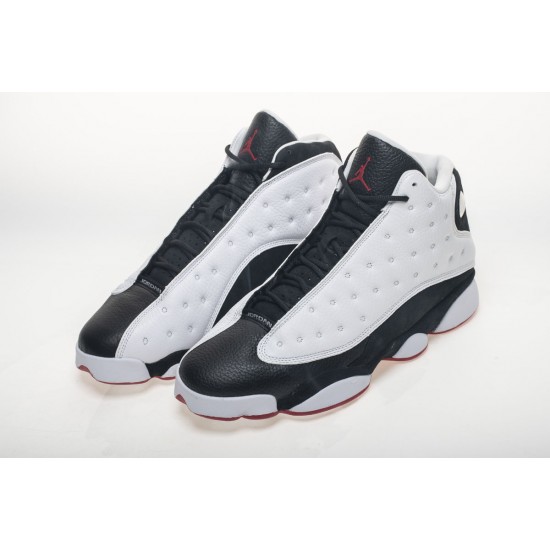 AIR JORDAN 13 'HE GOT GAME' 2018 BLACK & WHITE OUTFIT 414571-104 AIR JORDAN 13 'HE GOT GAME' 2018 BLACK & WHITE OUTFIT 414571-104