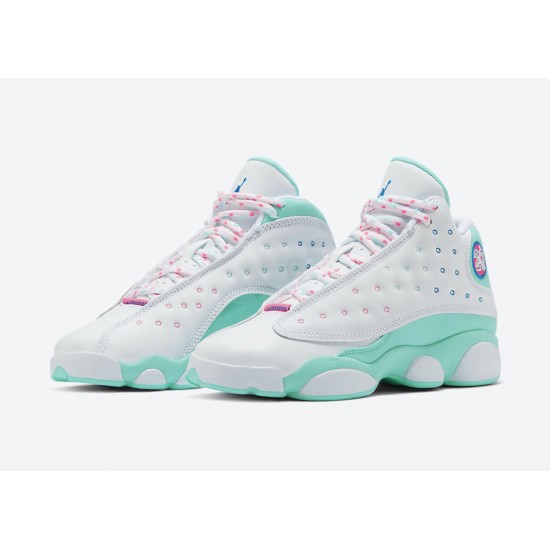 AIR JORDAN 13 RETRO GS 'AURORA GREEN' 439358-100 AIR JORDAN 13 RETRO GS 'AURORA GREEN' 439358-100
