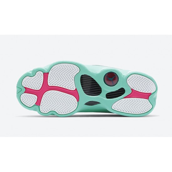 AIR JORDAN 13 RETRO GS 'AURORA GREEN' 439358-100 AIR JORDAN 13 RETRO GS 'AURORA GREEN' 439358-100
