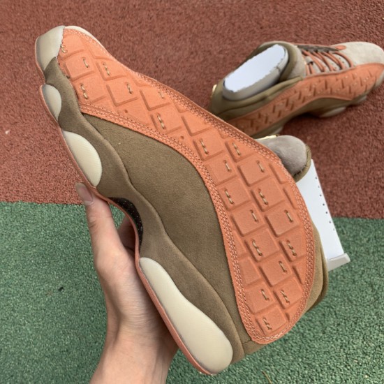 Nike CLOT X AIR JORDAN 13 LOW "TERRACOTTA WARRIORS" SHOES  AT3102-200