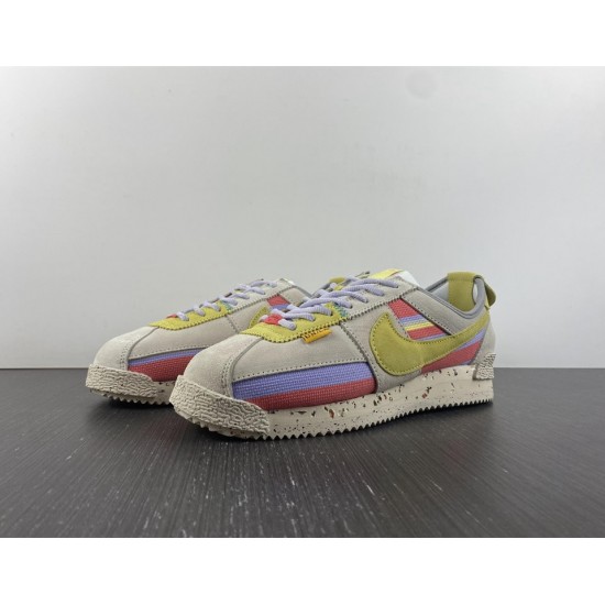 UNION LA X NIKE CORTEZ SP 'GREY FOG LEMON FROST' 2022 DR1413-100 UNION LA X NIKE CORTEZ SP 'GREY FOG LEMON FROST' 2022 DR1413-100