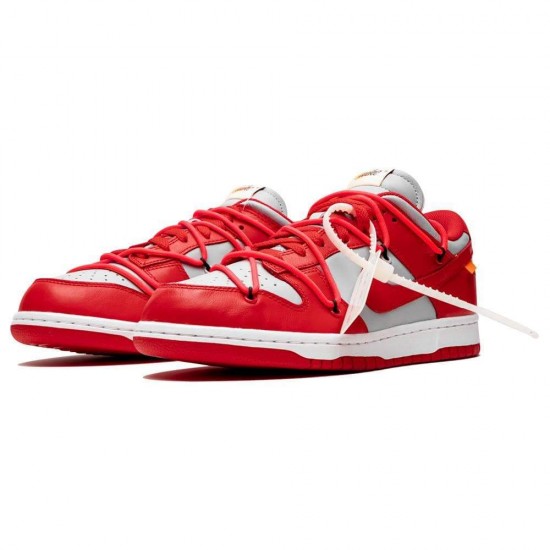 OFF-WHITE X Nike Dunk Low 'University Red' CT0856-600 OFF-WHITE X Nike Dunk Low 'University Red' CT0856-600