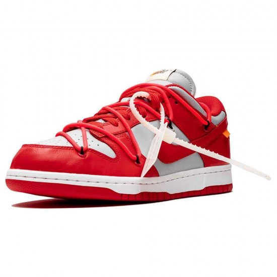 OFF-WHITE X Nike Dunk Low 'University Red' CT0856-600