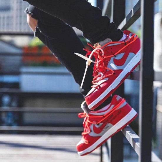 OFF-WHITE X Nike Dunk Low 'University Red' CT0856-600 OFF-WHITE X Nike Dunk Low 'University Red' CT0856-600