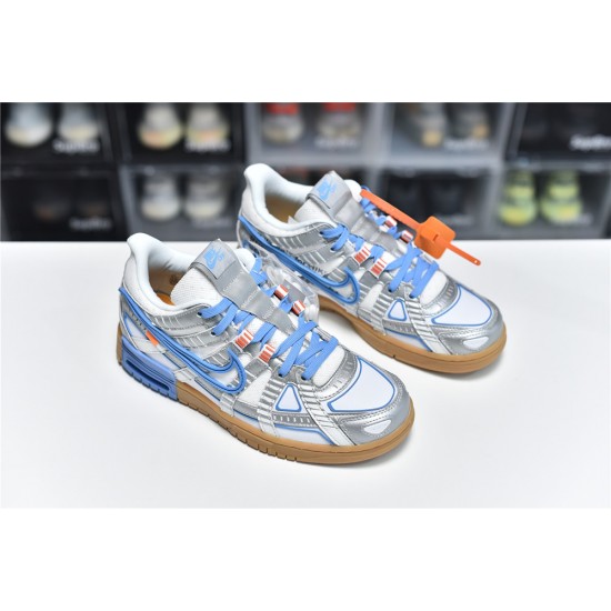 OFF-WHITE X NIKE AIR RUBBER DUNK ,UNIVERSITY BLUE, RELEASE DATE CU6015-100