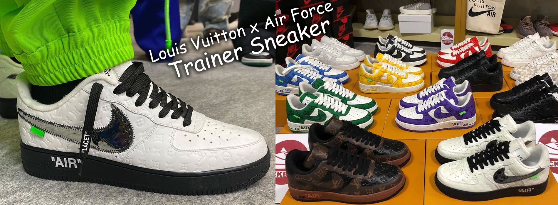 Louis Vuitton x Air Force 1 Trainer With Sneaker