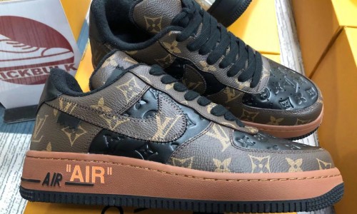 Louis Vuitton x Air Force 1 Trainer Sneaker Kickbulk Sneaker Camera photos