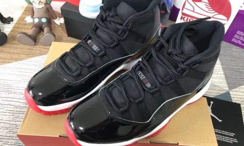 Air Jordan 11 Retro 'Bred' 2019 378037-061 Kickbulk sneaker mobile camera photos