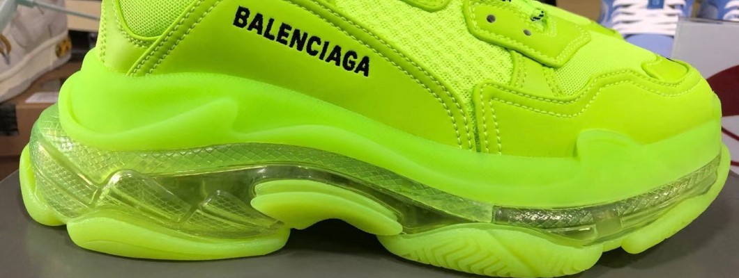 Balenciaga Triple S Fluorescent Green Kickbulk Sneaker camera photos reddit reviews