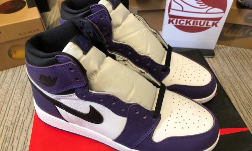 Air Jordan 1 Retro High OG 'Court Purple 2.0' 555088-500 Kickbulk Sneaker Camera photos