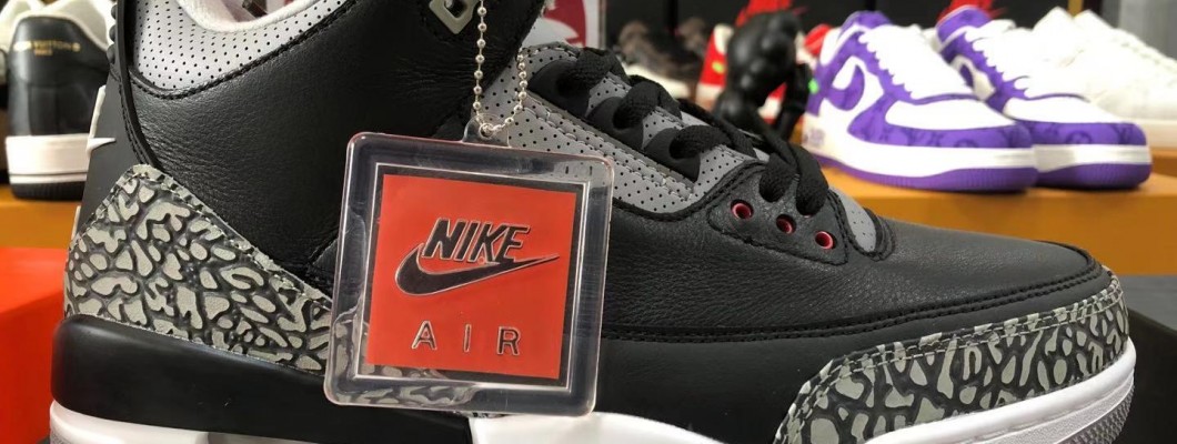 AIR JORDAN 3 'BLACK CEMENT' 854262-001 Kickbulk Sneaker Camera photos AIR JORDAN 3 'BLACK CEMENT' 854262-001 Kickbulk Sneaker Camera photos