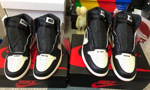 Air Jordan 1 NRG OG High 'NOT FOR RESALE' Varsity Red 861428-106 Kickbulk Sneaker shoes Camera photos
